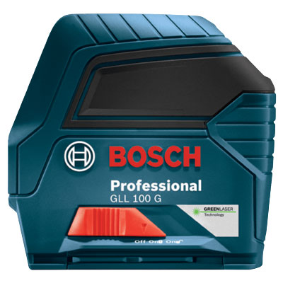 Main 1 - BOSCH GLL100G GREEN CROSS HAIR LASER  - Arlington Coal & Lumber