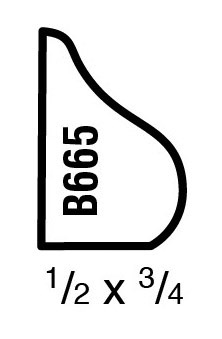 Main 1 - (B665) 1/2" X 3/4" CLEAR PINE BASE CAP MOULDING - Arlington Coal & Lumber