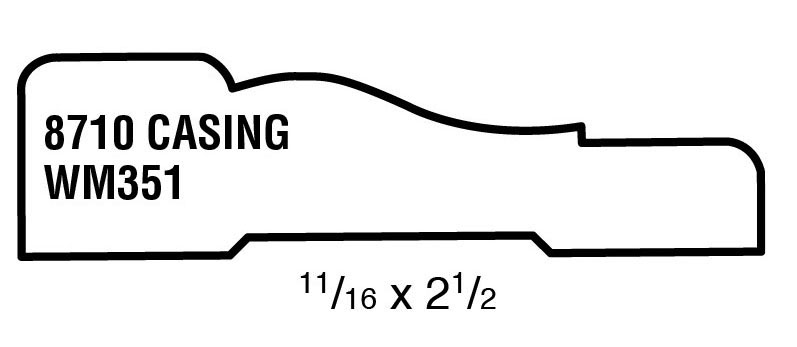 Main 1 - (8710) 11/16" X 2-1/2" CLEAR PINE COLONIAL CASING - Arlington Coal & Lumber
