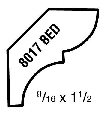 Main 1 - (8017) 9/16 X 1-1/2" CLEAR PINE BED MOULDING - Arlington Coal & Lumber