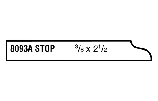 Main 1 - (8093A) 3/8" X 2-1/2" CLEAR PINE STOP BEAD MOULDING - Arlington Coal & Lumber