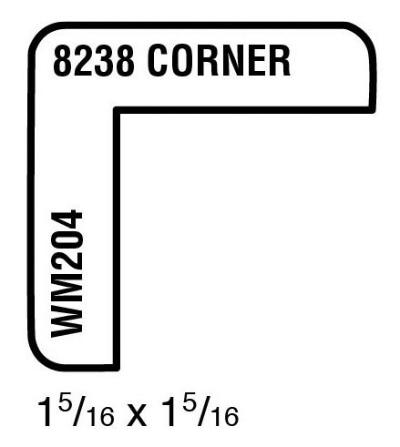 Main 1 - (8238) 1-5/16" X 1-5/16" CLEAR PINE CORNER MOULDING - Arlington Coal & Lumber