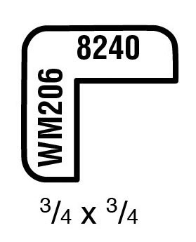 Main 1 - (8240) 3/4" X 3/4 " CLEAR PINE CORNER MOULDING - Arlington Coal & Lumber