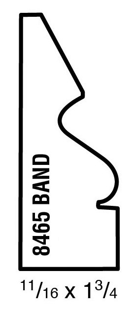 Main 1 - (8465) 11/16" X 1-3/4" CLEAR PINE BAND MOULDING - Arlington Coal & Lumber