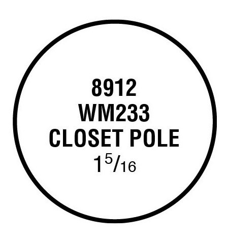 Main 1 - (8912) 1-5/16" CLOSET POLE - Arlington Coal & Lumber
