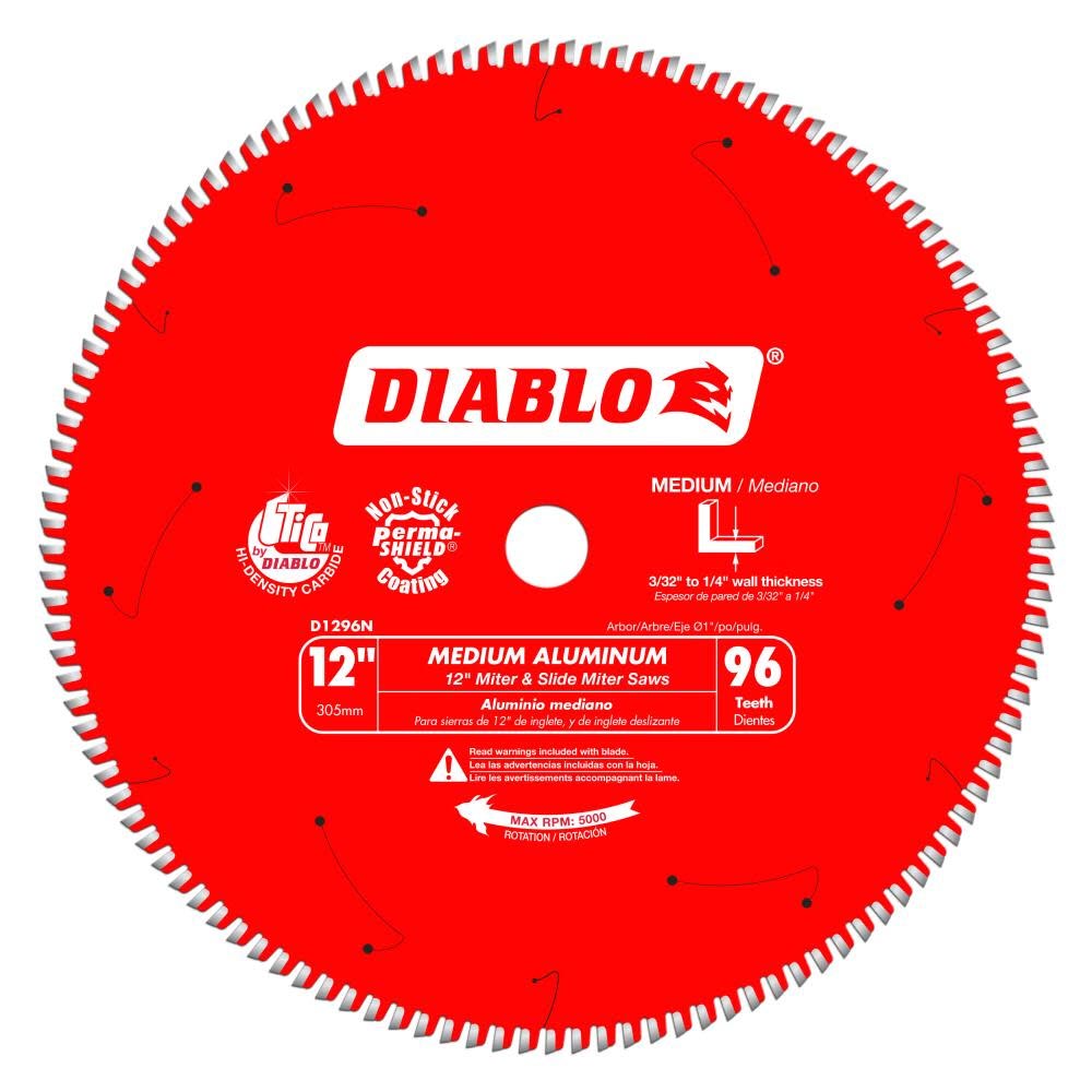 Main 1 - DIABLO 12" X 96TH FINISH LAMINATE SAW BLADE (D1296N) - Arlington Coal & Lumber