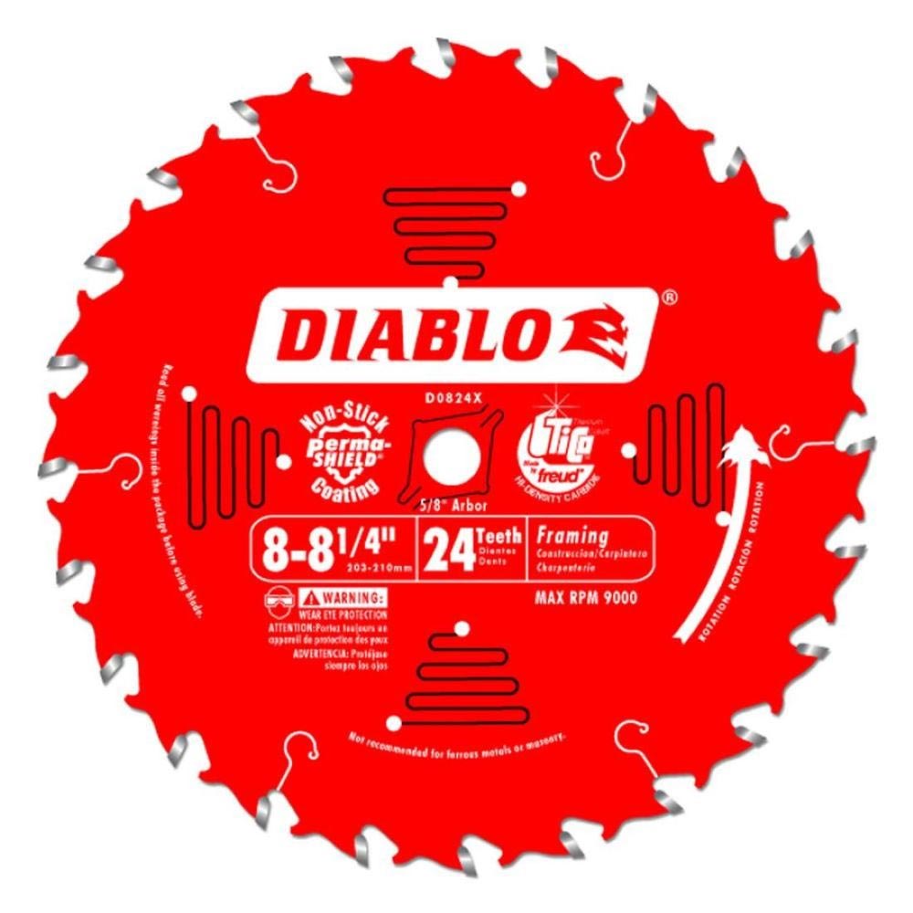 Main 1 - DIABLO 8-1/4" X 24TH GENERAL PURPOSE BLADE (D0824X) - Arlington Coal & Lumber