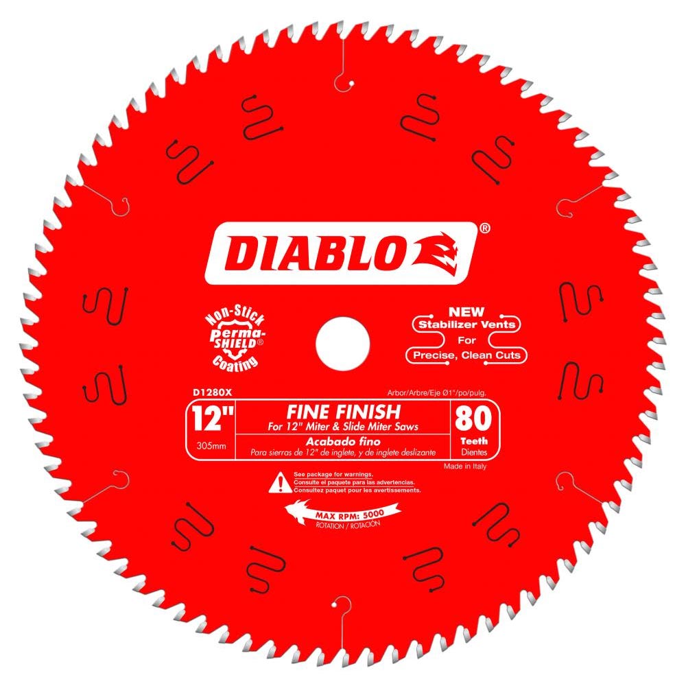 Main 1 - DIABLO 12" X 80TH FINISH SAW BLADE (D1280X) - Arlington Coal & Lumber