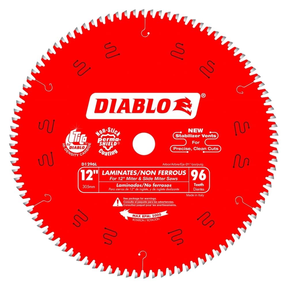 Main 1 - DIABLO 12" X 96TH ENG/LAM FLOOR SAW BLADE  (D1296L) - Arlington Coal & Lumber