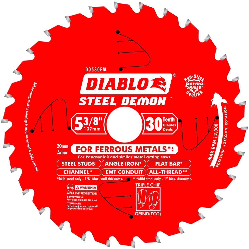 Main 1 - DIABLO 5-3/8 CBD M/W SAW BLADE (D0530FM) - Arlington Coal & Lumber