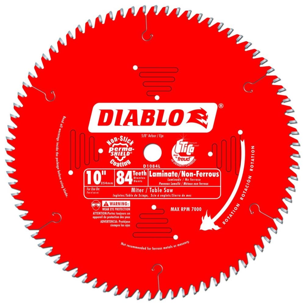 Main 1 - DIABLO 10" X 84TH LAMINATE FLOOR SAW BLADE (D1084L/D1084ND) - Arlington Coal & Lumber