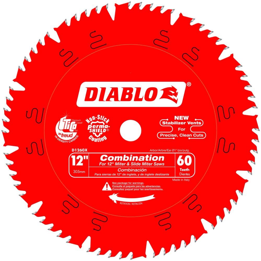 Main 1 - DIABLO 12" X 60TH COMBINATION SAW BLADE (D1260X) - Arlington Coal & Lumber