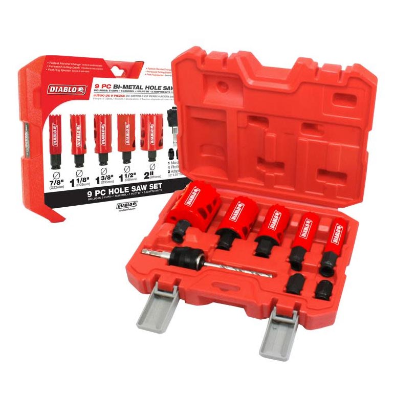 Main 1 - DIABLO CARBIDE HOLE SAW KIT (DHS09SGP) - Arlington Coal & Lumber
