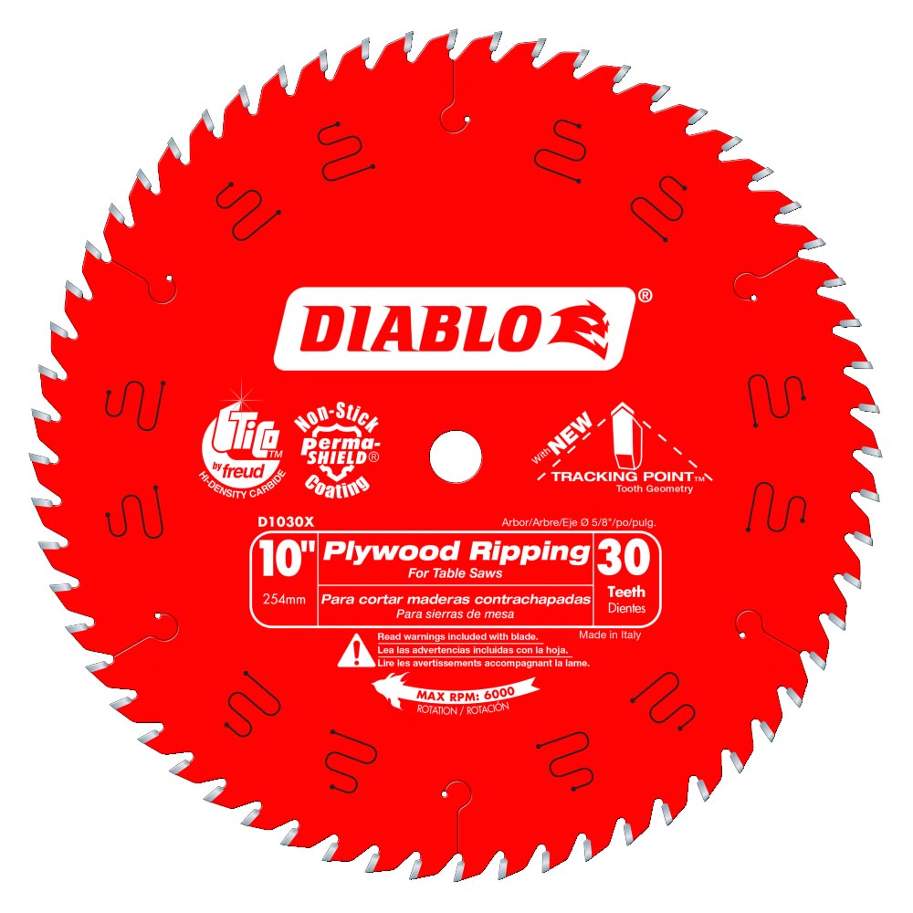 Main 1 - DIABLO 10" X 30TH RIPPING SAW BLADE (D1030X) - Arlington Coal & Lumber