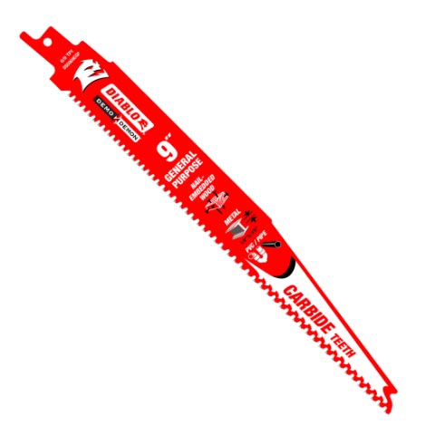 Main 1 - DIABLO 9" CARBIDE TIP GEN RECP BLADE 3-PAK (DS0909CGP3) - Arlington Coal & Lumber