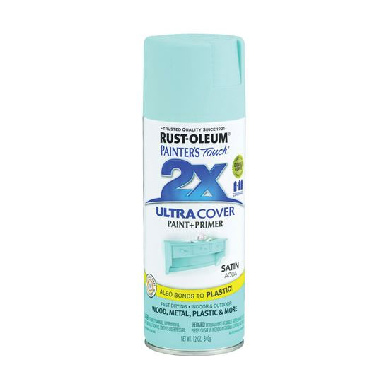 Main 1 - 249085 PT 2X SATIN AQUA PAINT SPRAY 2X SATIN AQUA 12OZ - Arlington Coal & Lumber