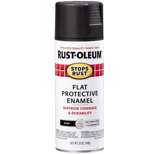 Main 1 - FLAT BLACK SPRAY PAINT 12OZ - Arlington Coal & Lumber