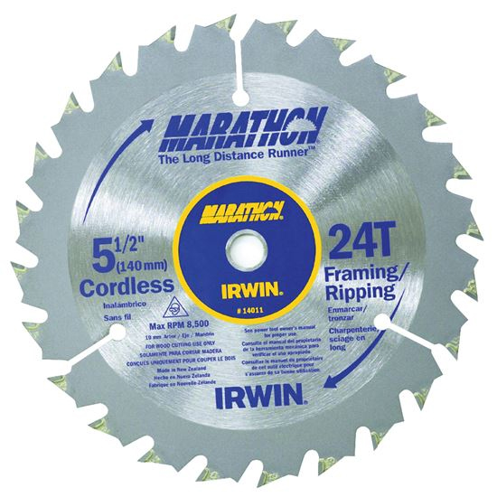 Main 1 - IRWIN 14011 CIRC BLADE 5-1/2 24THT - Arlington Coal & Lumber