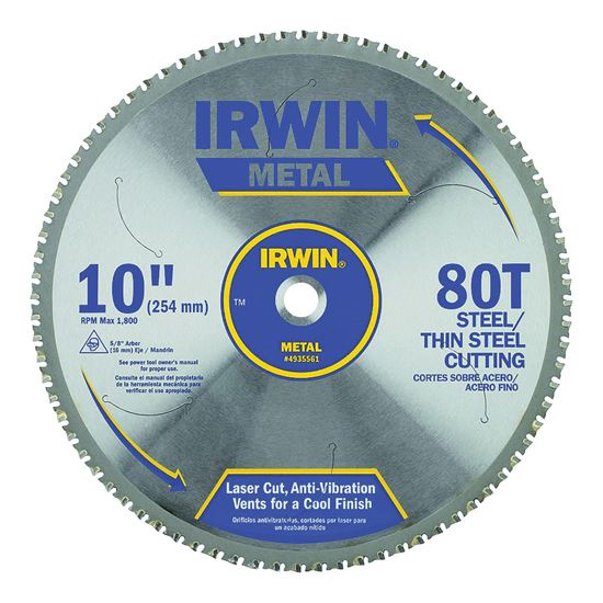 Main 1 - IRWIN 4935561 FERROUS STL 10IN 80T - Arlington Coal & Lumber
