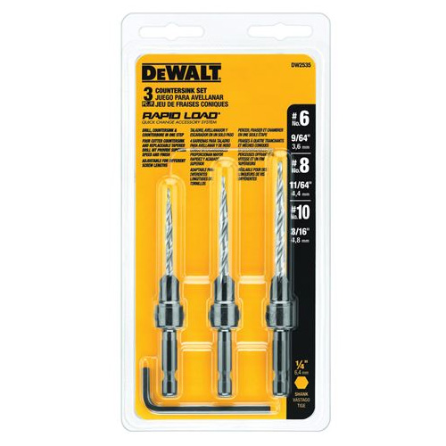 Main 1 - 3PC COUNTERSINK SET RAPIDLOAD - Arlington Coal & Lumber