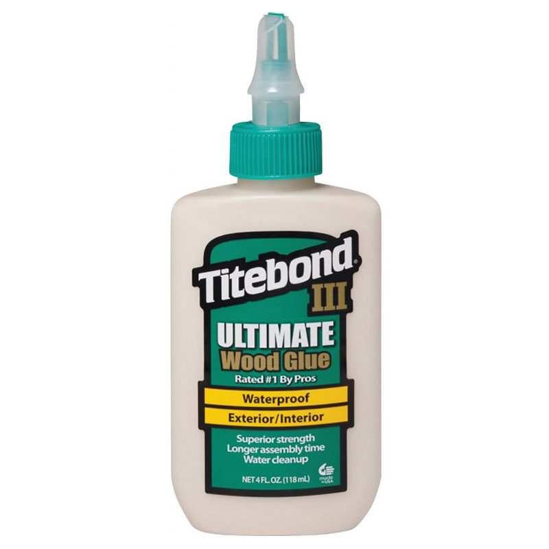 Main 1 - TITEBOND III ULTIMATE WOOD GLUE INTERIOR/EXTERIOR WATERPROOF 4OZ (GREEN) - Arlington Coal & Lumber