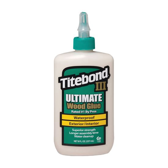 Main 1 - TITEBOND III ULTIMATE WOOD GLUE INTERIOR/EXTERIOR WATERPROOF 8OZ (GREEN) - Arlington Coal & Lumber