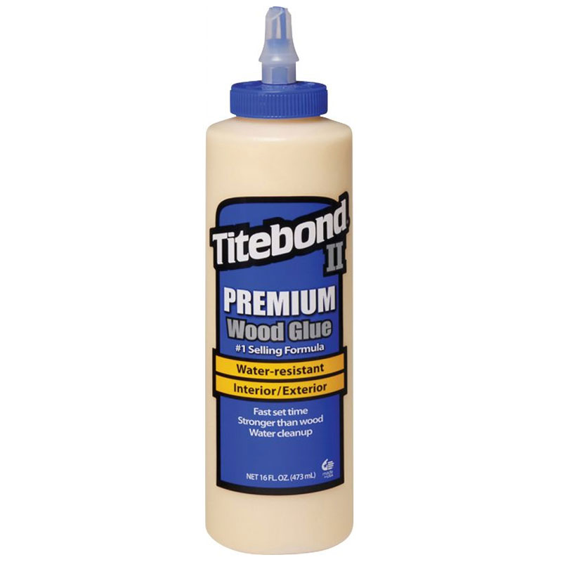 Main 1 - TITEBOND II PREMIUM WOOD GLUE INTERIOR/EXTERIOR WATER-RESISTANT 16OZ (BLUE - Arlington Coal & Lumber