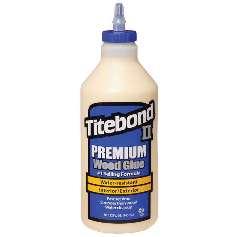 Main 1 - TITEBOND II PREMIUM WOOD GLUE INTERIOR/EXTERIOR WATER-RESISTANT QT (BLUE) - Arlington Coal & Lumber