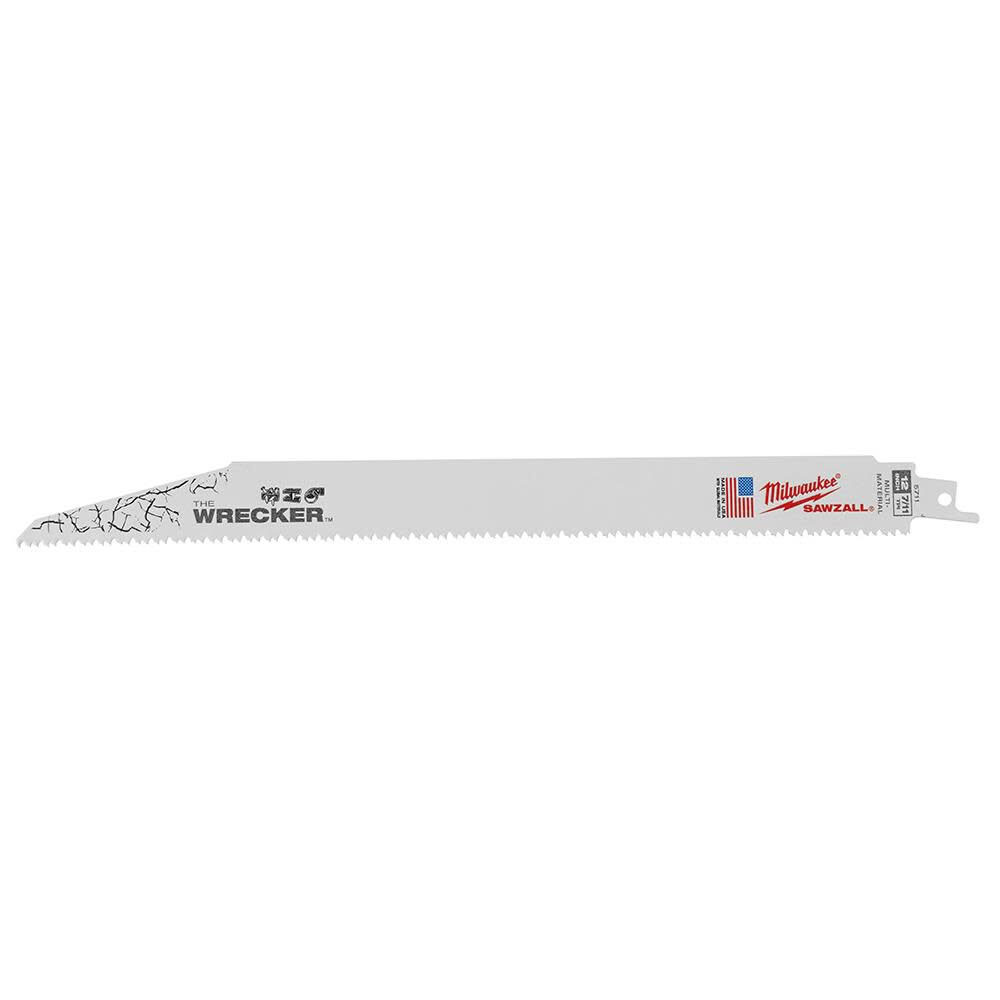 Main 1 - MILWAUKEE WRECKER 12" 8 TPI SAWZALL BLADE 48-00-5711 - Arlington Coal & Lumber