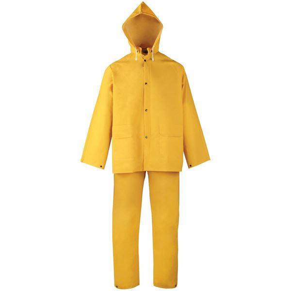 Main 1 - BOSS 20-MIL PVC/POLY RAINSUIT LARGE 3PC YELLOW - Arlington Coal & Lumber
