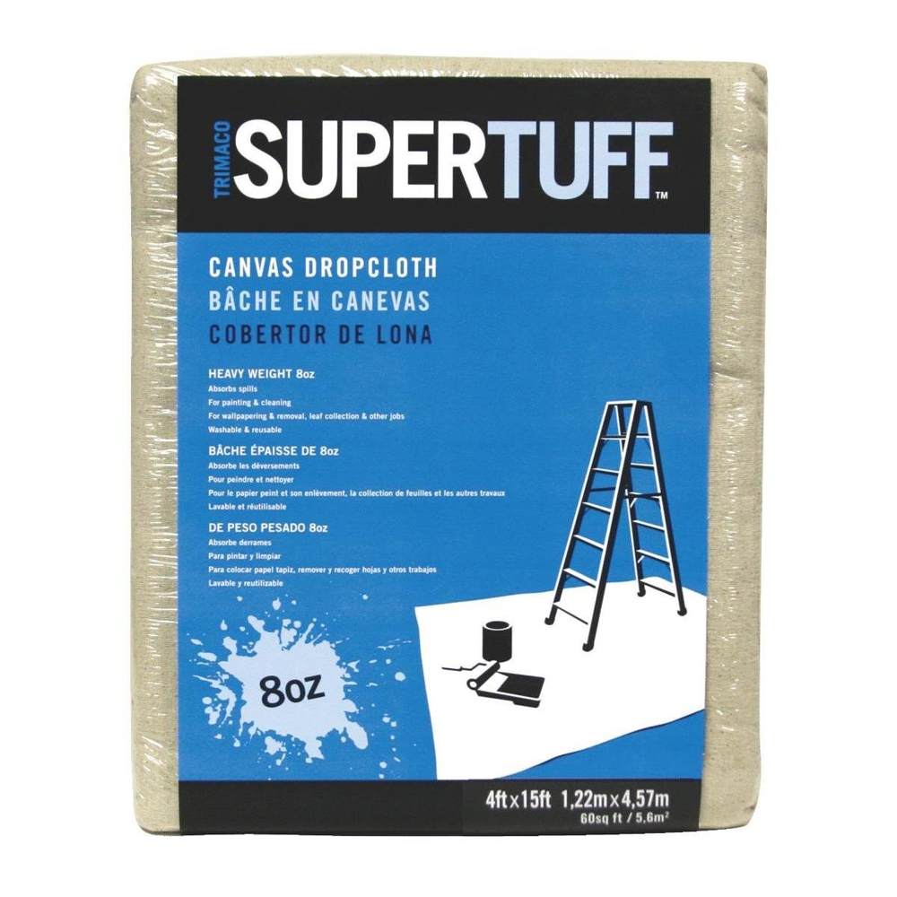 Main 1 - SUPERTUFF 9 X 12 FT 8 OZ HEAVY DUTY CANVAS DROPCLOTH (58901) BLUE - Arlington Coal & Lumber