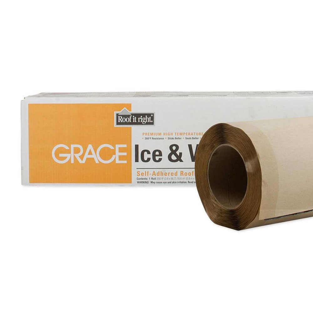 Main 1 - GRACE HIGH TEMP "ORANGE" ICE & WATER SHIELD 3 FT X 66 FT (2 SQ ROLL) TEMP RES 260 F - Arlington Coal & Lumber