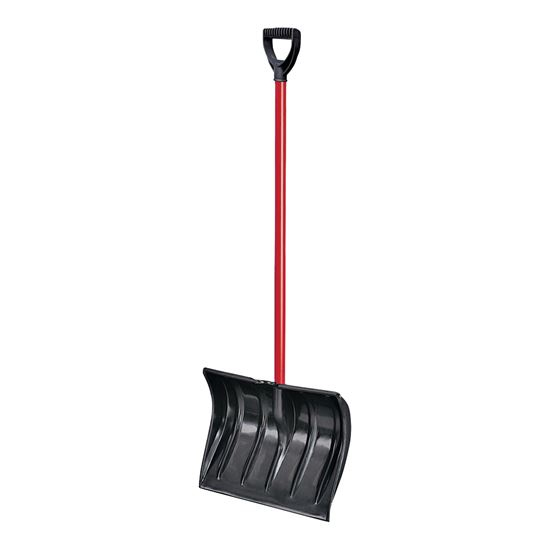 Main 1 - 1673300 16IN POLY COMBO SNOW SHOVEL RED HANDLE D-GRIP 1574600 TRUE TEMPER - Arlington Coal & Lumber