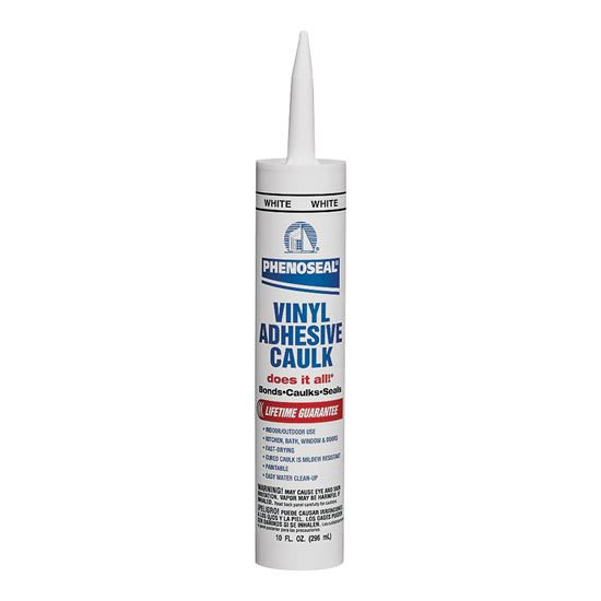 Main 1 - PHENOSEAL CAULK VINYL ADHESIVE WHITE 10 OZ (DAP) - Arlington Coal & Lumber