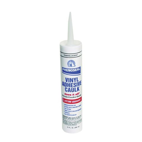 Main 1 - PHENOSEAL CAULK VINYL ADHESIVE CLEAR 10 OZ (00006) - Arlington Coal & Lumber