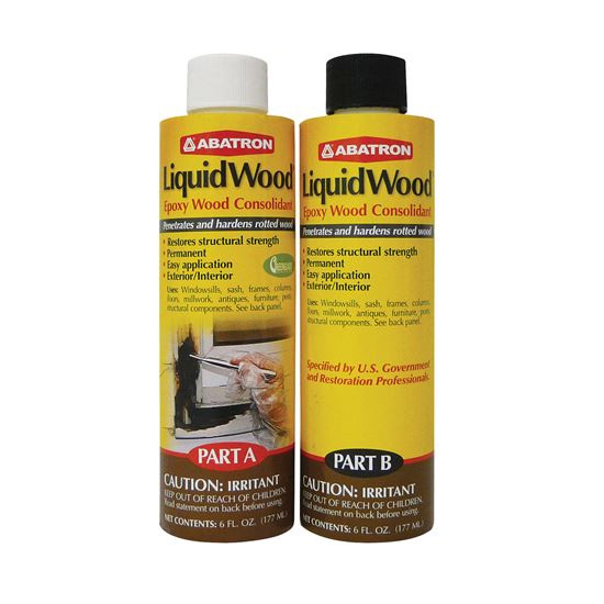 Main 1 - ABATRON 12 OZ. LIQUID-WOOD EPOXY WOOD CONSOLIDANT KIT (6 OZ. EA. A & B) - Arlington Coal & Lumber