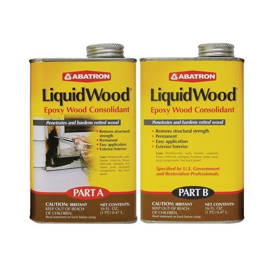 Main 1 - ABATRON 2-PINT LIQUID-WOOD EPOXY WOOD CONSOLIDANT KIT (1 PINT EACH A & B) - Arlington Coal & Lumber