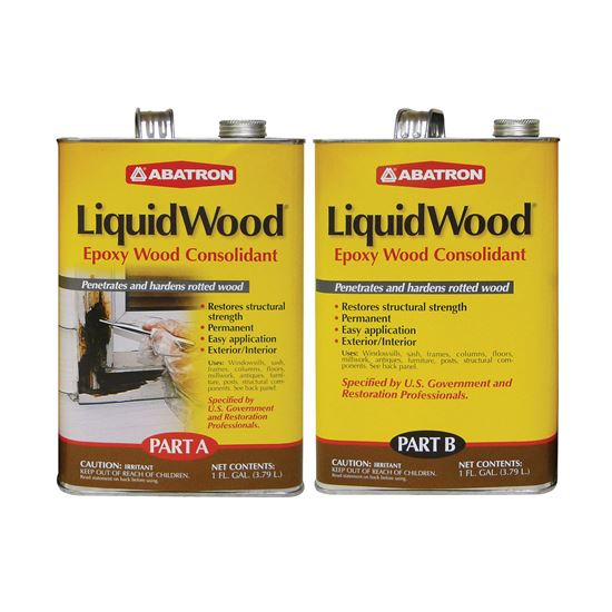 Main 1 - ABATRON 2 GALLON LIQUID-WOOD EPOXY WOOD CONSOLIDANT (1 GAL. EACH A & B) - Arlington Coal & Lumber