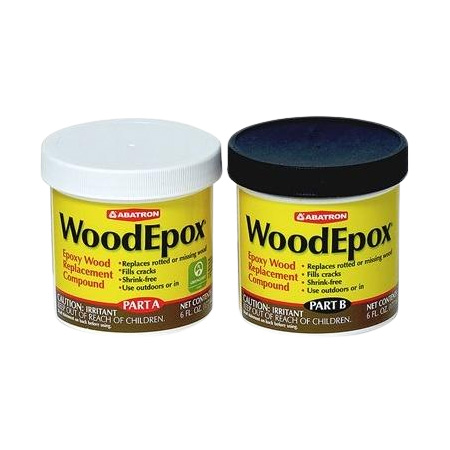 Main 1 - ABATRON WOOD-EPOX EPOXY WOOD REPLACEMENT COMPOUND 12 OZ. (6 OZ. EACH A & B) - Arlington Coal & Lumber