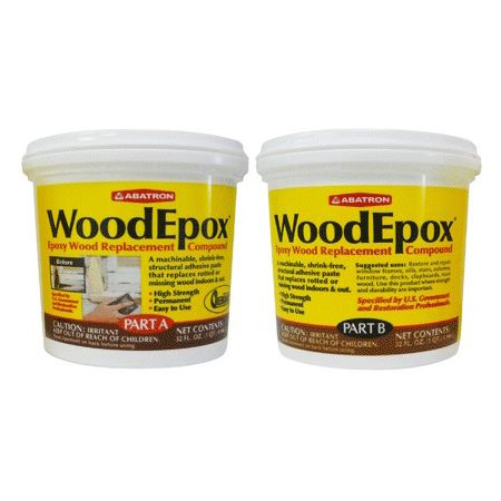 Main 1 - ABATRON WOOD-EPOX EPOXY WOOD REPLACEMENT COMPOUND 2-QUART KIT (1 QT. EA. A & B) - Arlington Coal & Lumber