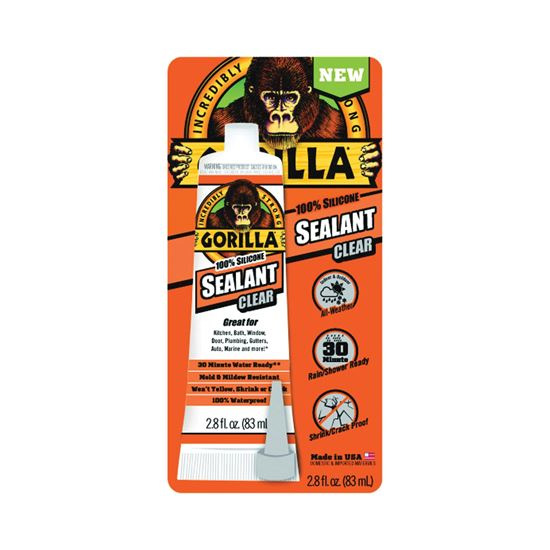 Main 1 - GORILLA SEALANT SILICONE TUBE 2.8OZ - Arlington Coal & Lumber