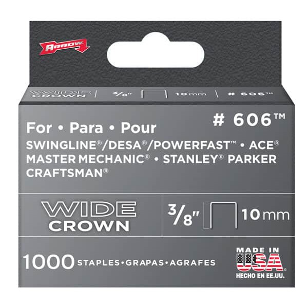 60630 WIDE STAPLES 3/8 1000/BX - Arlington Coal & Lumber