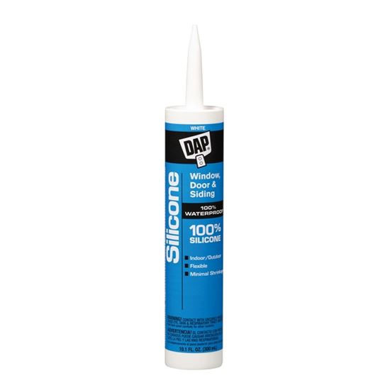 Main 1 - DAP WHITE SILICONE SEALANT 10.1OZ (08646) - Arlington Coal & Lumber