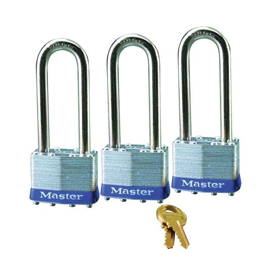 Main 1 - 1TRILJ LAMINATED PADLOCK 3PACK - Arlington Coal & Lumber