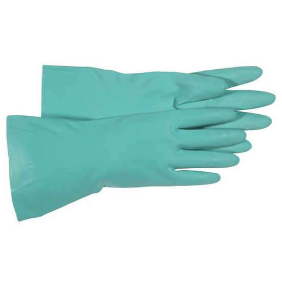 Main 1 - GLOVE NITRILE FLOCK LNED GREEN - Arlington Coal & Lumber