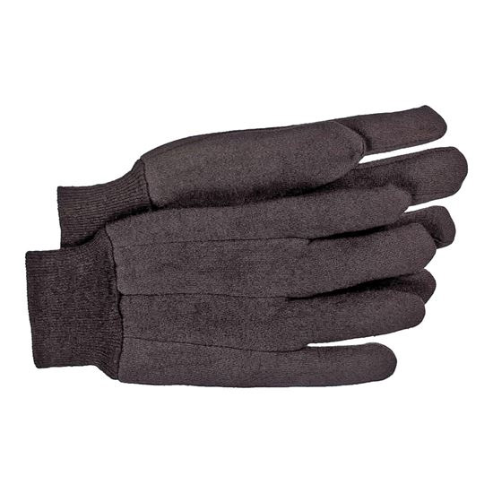GLOVE JERSEY 10OZ BROWN LARGE - Arlington Coal & Lumber