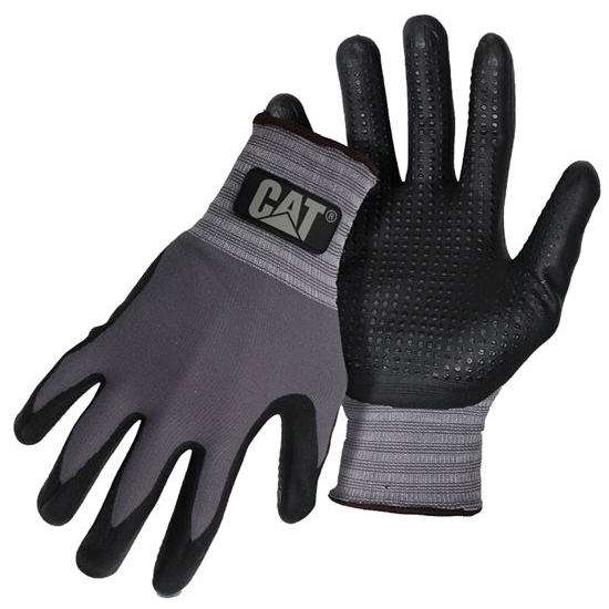 Main 1 - GLOVES NITRILE PALM GRY KNIT L - Arlington Coal & Lumber