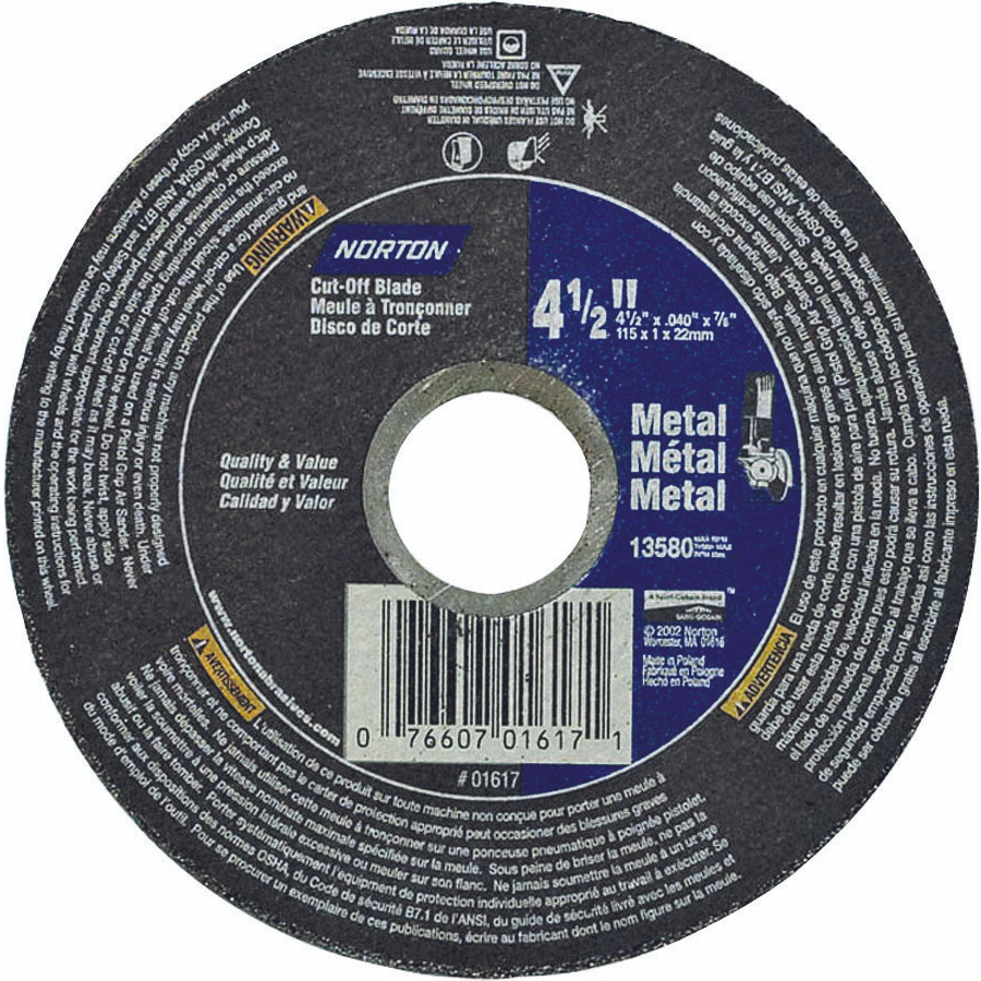 Main 1 - 4-1/2 METAL CUTOFF WHEEL - Arlington Coal & Lumber