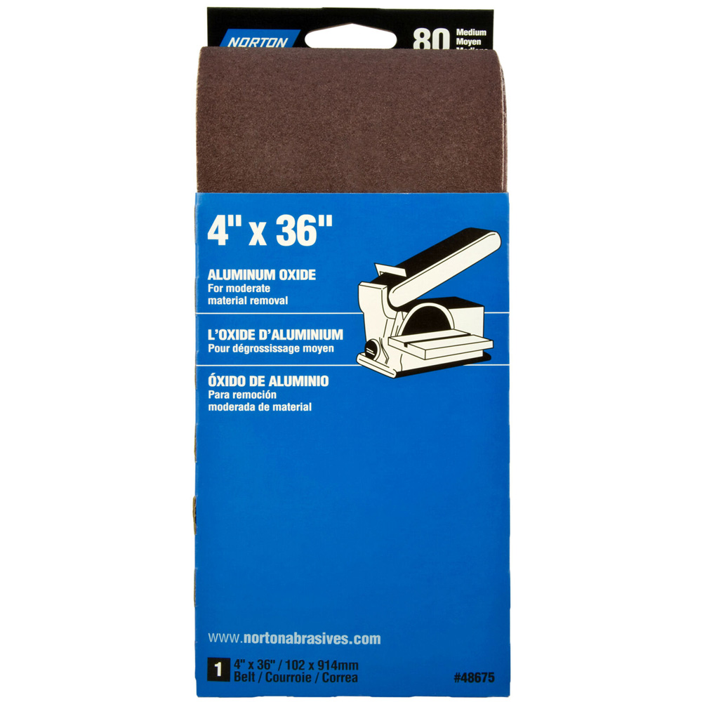 Main 1 - 48675 4X36 CLOTH SAND BELT 80 4 X 36 BELT HANDY PACK 80 - Arlington Coal & Lumber