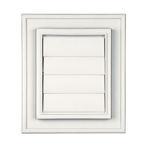 Main 1 - 4" WHITE SQUARE EXHAUST VENT (FLAPPERS) #00030802123 - Arlington Coal & Lumber